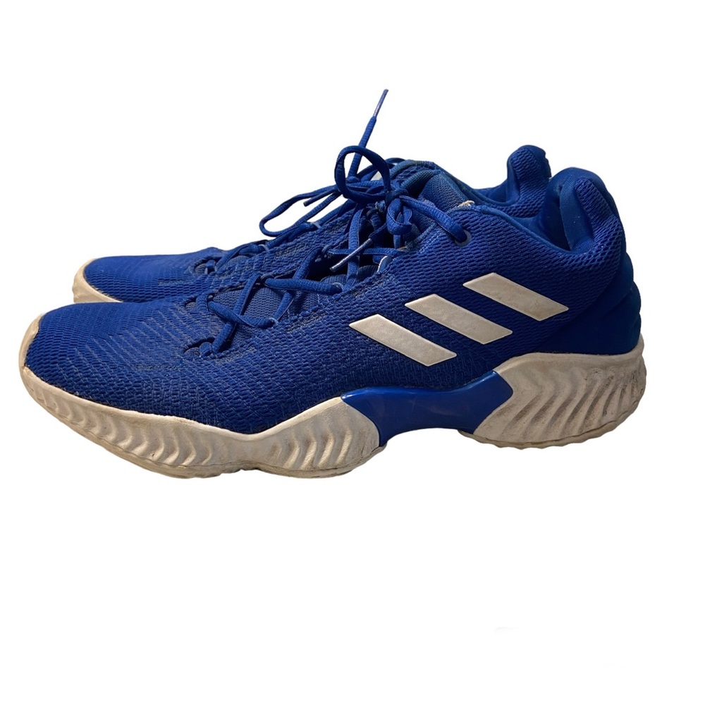 Adidas Basketball Shoes Streetwear Blue & White Sneakers Mens Size 10/10.5